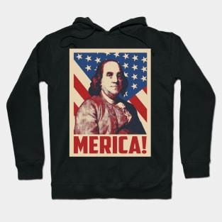 Benjamin Franklin Pop Art Style Hoodie